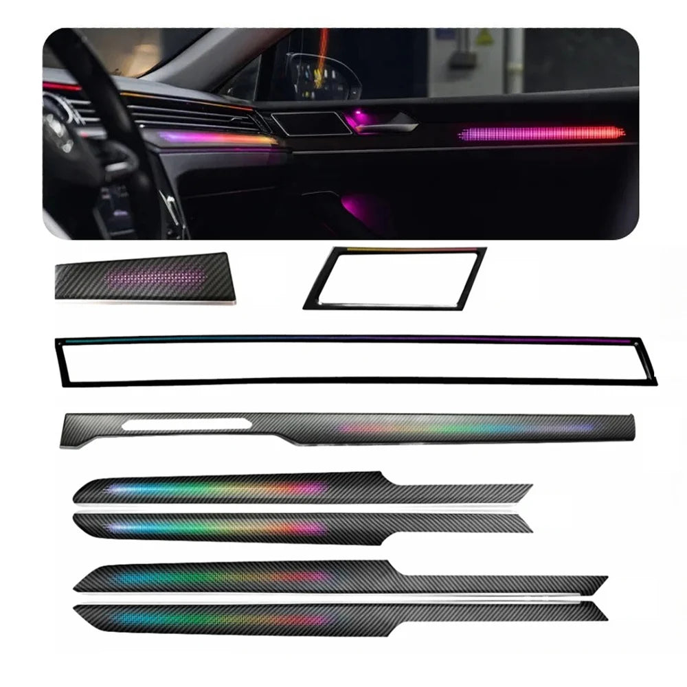 Multicolored Car Interior Ambient LIghts for Volkswagen Passat B8 2017-2021Dynamic Symphony Car Interior Light Upgrade VW B8