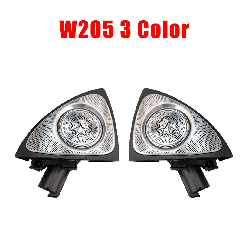 64 Color 3D Rotating Tweeter For Mercedes Benz C GLC E S W205 W213 W222 X253 W177 RGB LED Light Car Speaker Horn Refit