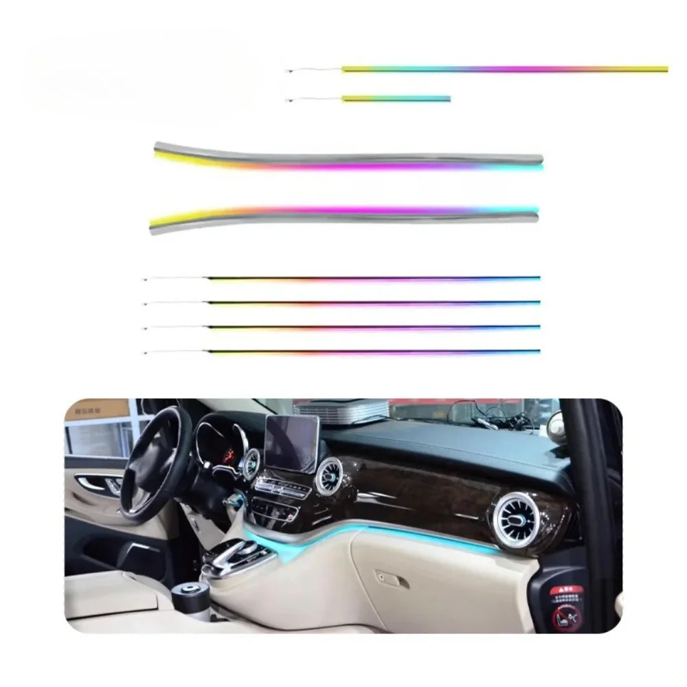 Upgraded 64-Color LED Turbo Vent Light for 2016-2022 V-class V260W447 Ambient Interior Lighting 12V 3-5W