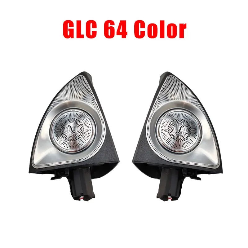 64 Color 3D Rotating Tweeter For Mercedes Benz C GLC E S W205 W213 W222 X253 W177 RGB LED Light Car Speaker Horn Refit
