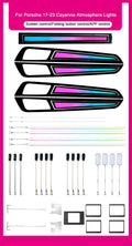 Upgraded 3D Crystal Dynamic Ambient Light 2017-2023 For Porsche Cayenne Symmetry Rainbow Car Interior Atmosphere Light