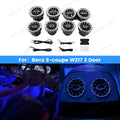 7/64 Colour Air Outlet For Mercedes Benz S-COUPE W217 C217 LED Turbine Outlet Nozzle Dashboard Vents Lnterior decorative lights