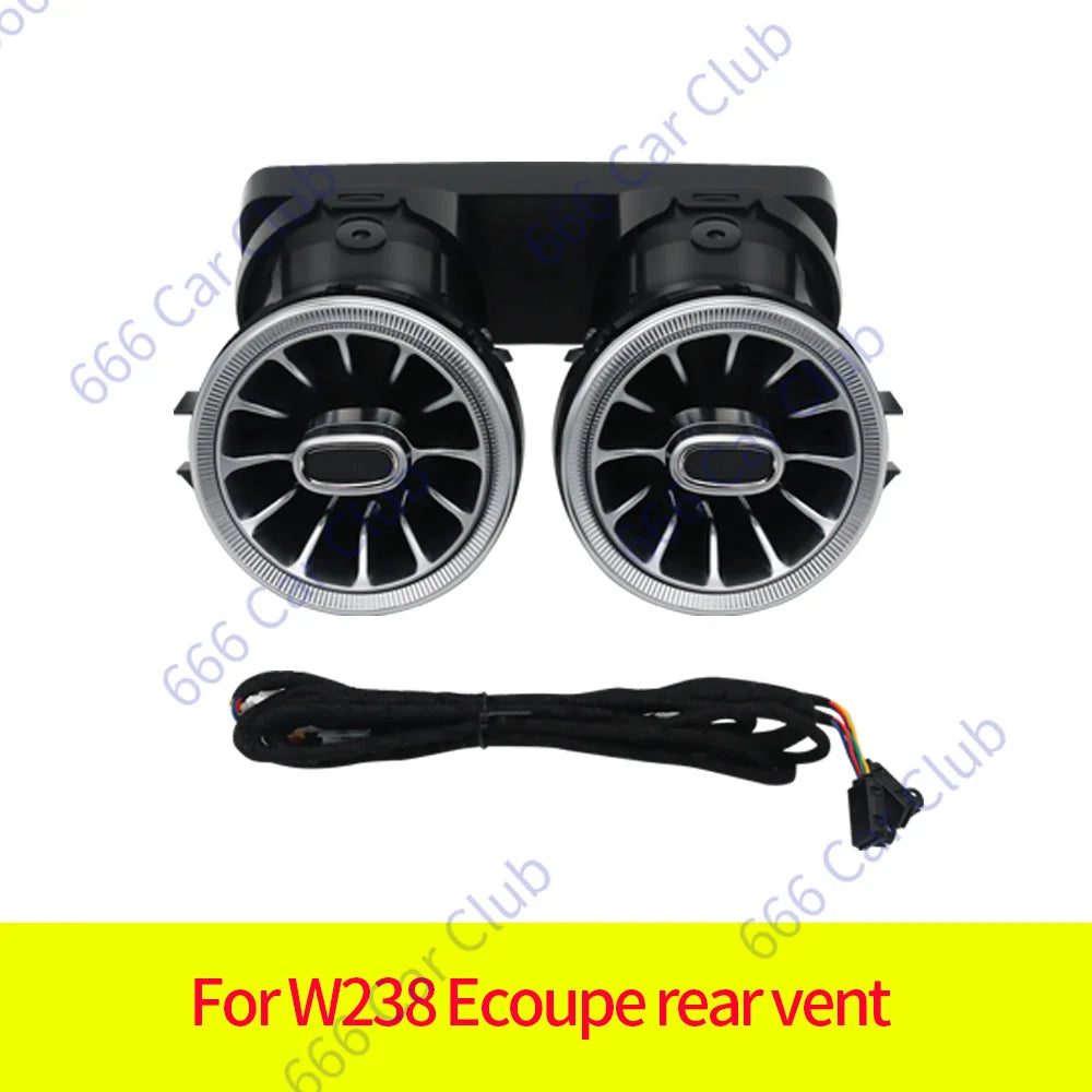 64 Colours LED Air Vents 3D Speaker For Mercedes Benz W213 E-Class E-Coupe E43 E53 E250 Interior Ambient Light Decorative Lamp