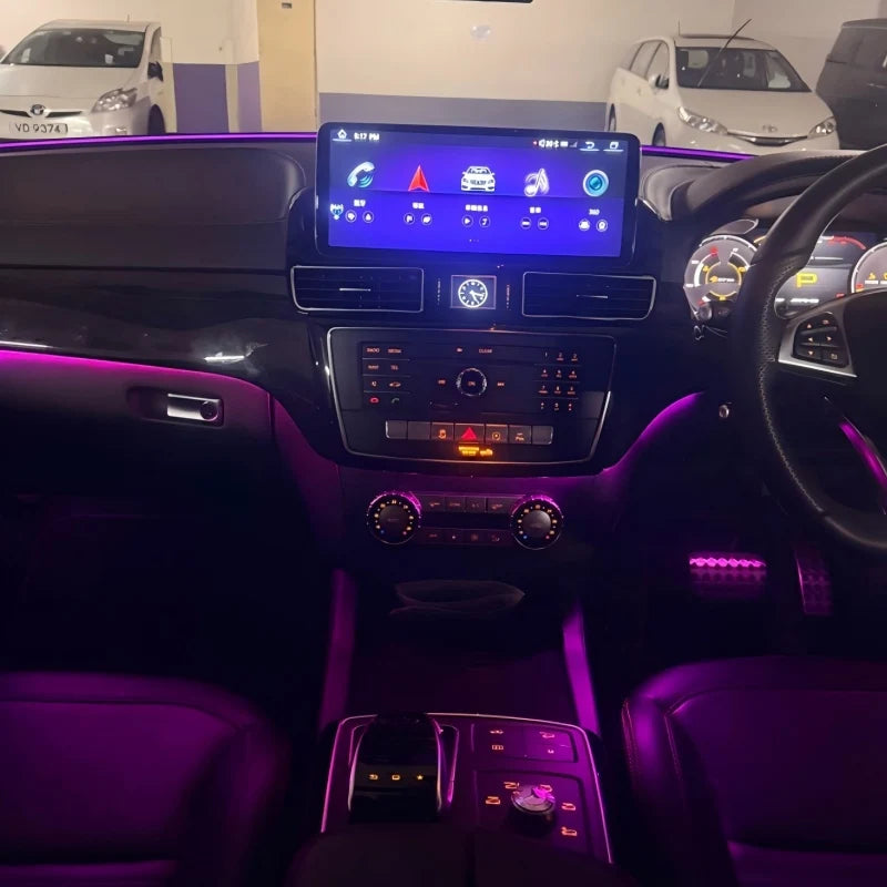 12/64 Colors Ambient Light For Benz GLE GL GLS W166 W292 X166 S W221 CLS W218 E W212 Car 3 Colors Update Set Door Dashboard Lamp