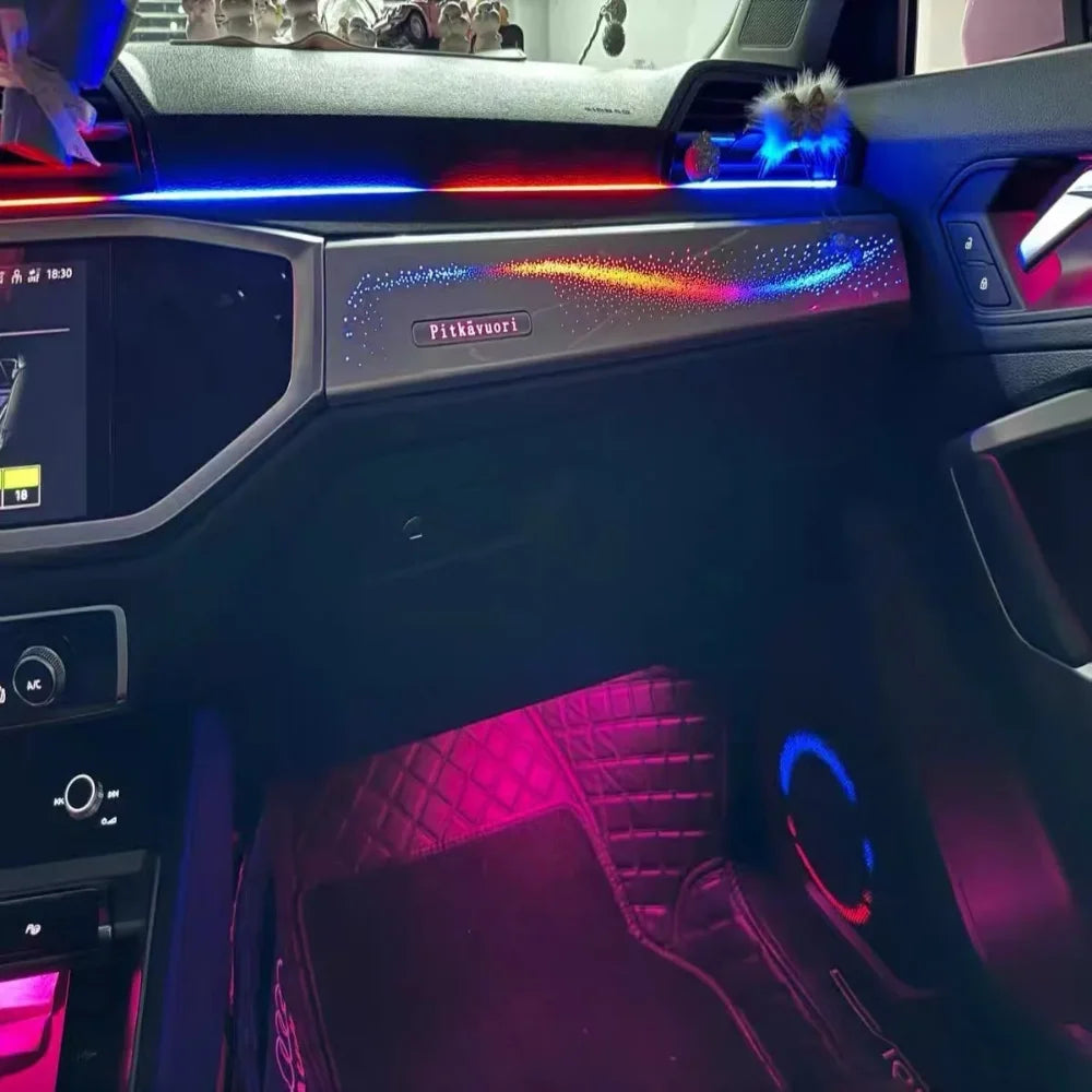 64 Color Dynamic Car Ambient Light for Audi Q3 2019-2024 Car Accessories Interior Decoration Auto Lighting Systems for Car