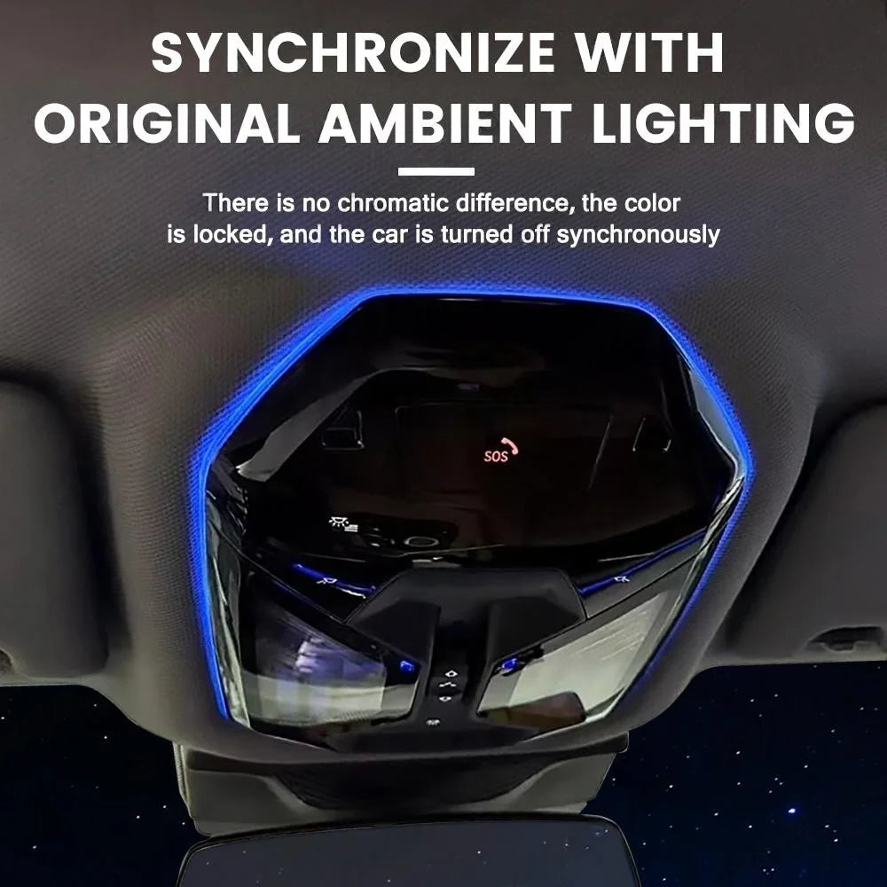 11 Color Led Ceiling Reading Ambient Light For BMW New 5 Series G60 i5 X3 G45 G48 Led Atmosphere Lights Starry Ceiling Light