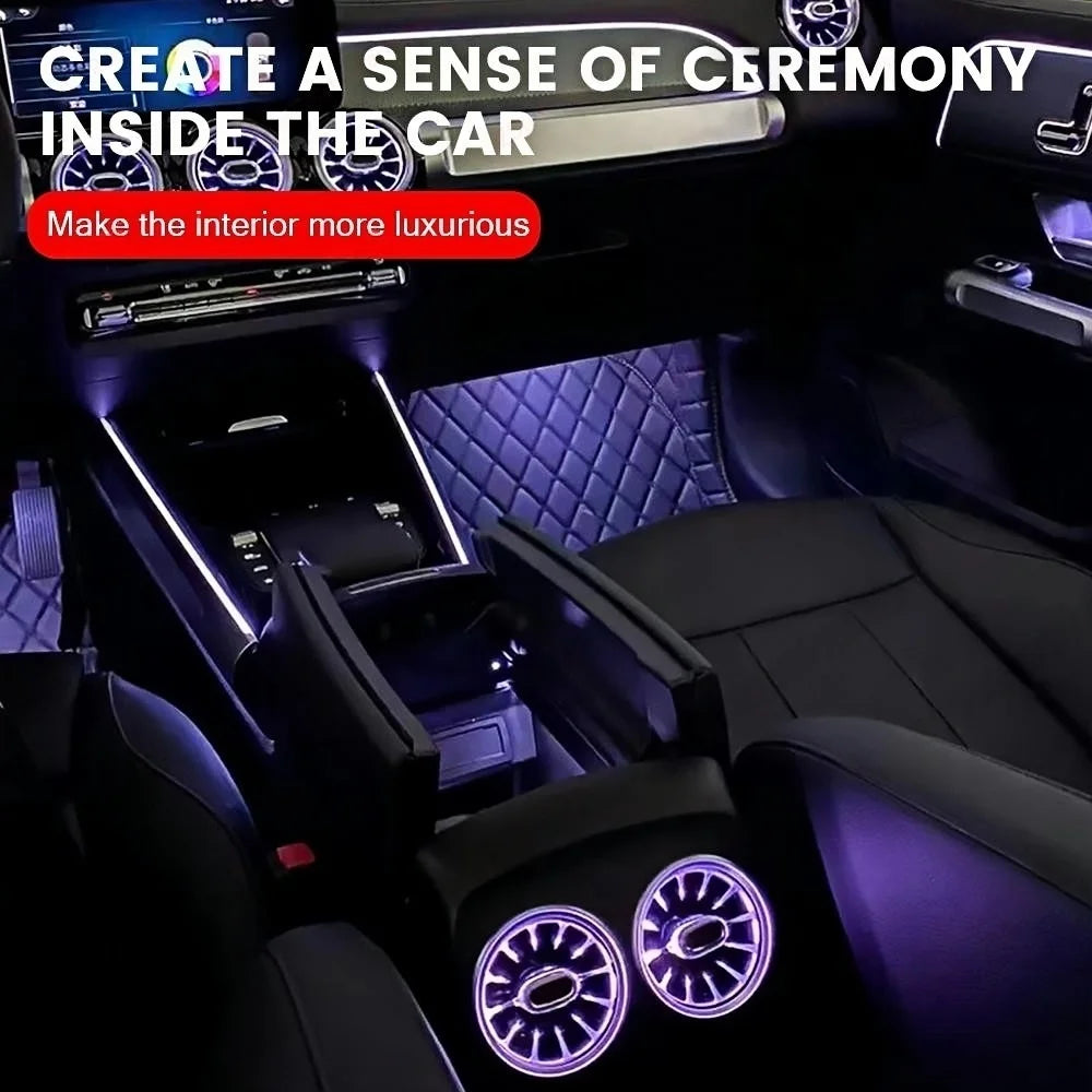 Car Ambient Light For Mercedes-Benz W177 W118 W246 CLA A 64 Colors LED Illuminated Atmosphere Ambient Light Advanced Air Outlet