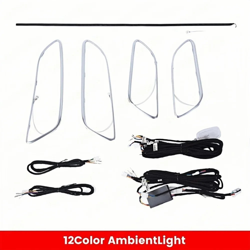 12/256 Colors W117 LED Ambient Light For Mercedes Benz A CLA GLA W176 W156 A45 CLA 45 AMG Bluetooth APP Air Vents Turbine Nozzle