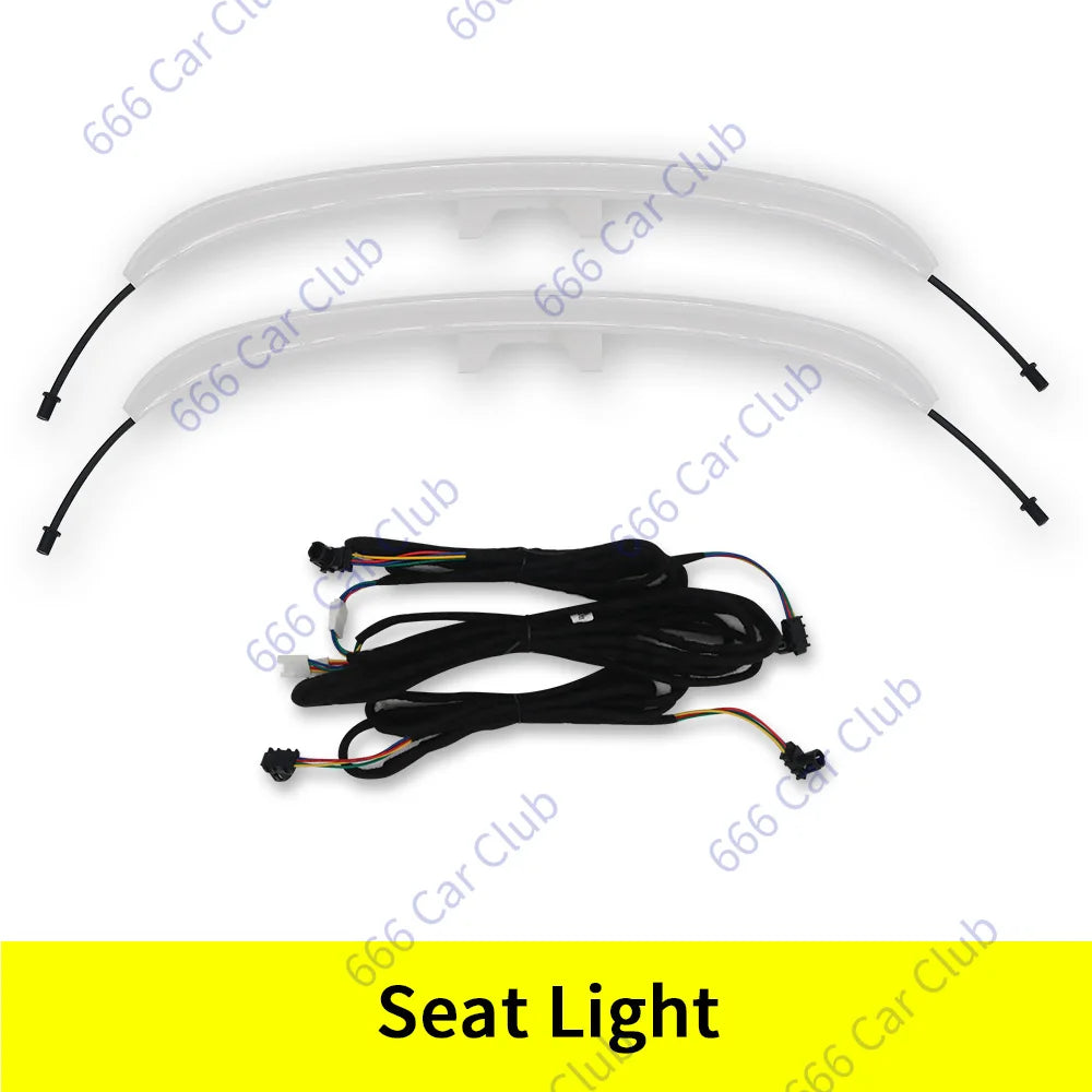 64 Colours LED Air Vents For Mercedes Benz C-Class W206 2022 Car RGB Turbine Air Conditioning Nozzle Outlet Ambient light Refit