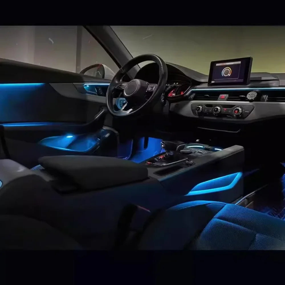 64 Color Symphony Car Ambient Light for Audi A5/A4L 2017-2024 LHD/RHD Models Auto Interior Atmosphere Lighting Accessories