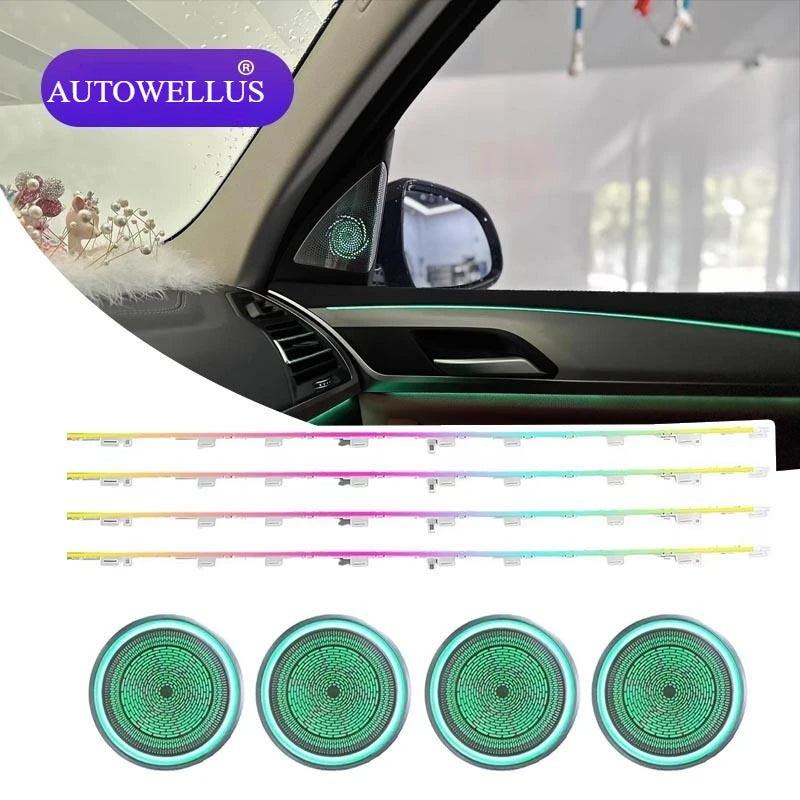 64 Colors Car Ambient Light for BMW X3 X4 G08 G02 2018-2024 Dynamic Auto Interior Lighting Car Accessories Modification Kit