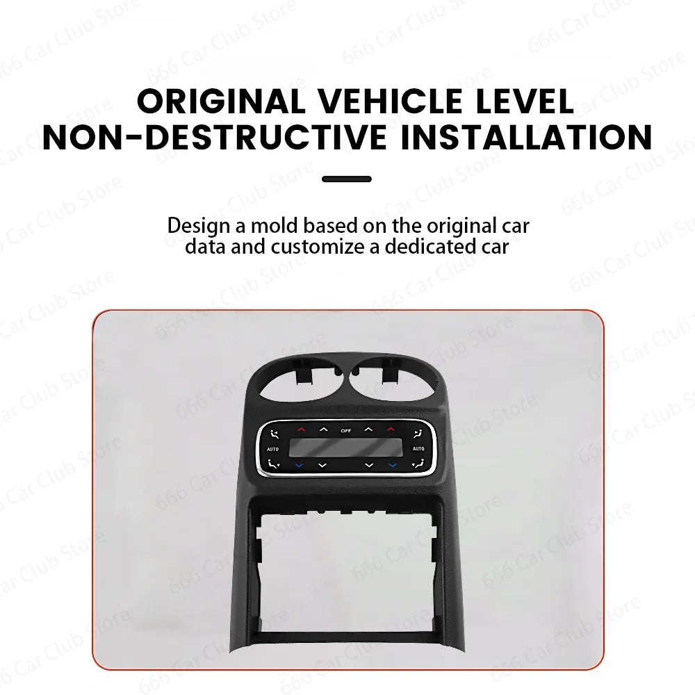 Rear Air Conditioning Panel AC Screen Upgrade For Mercedes Benz Benz W206 C-class Series Car Rear AC button LCD Control Panel