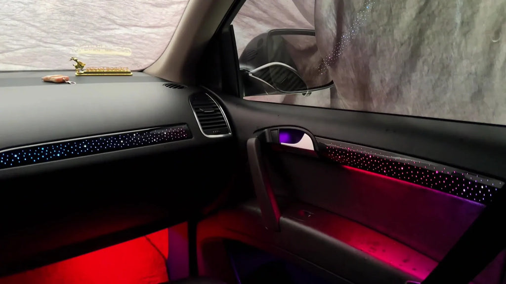 Ambient Light For Audi Q7 2006-2015 environmental Backlight Atmosphere Lamp Kit Symphony 256 Colors APP MMI Control