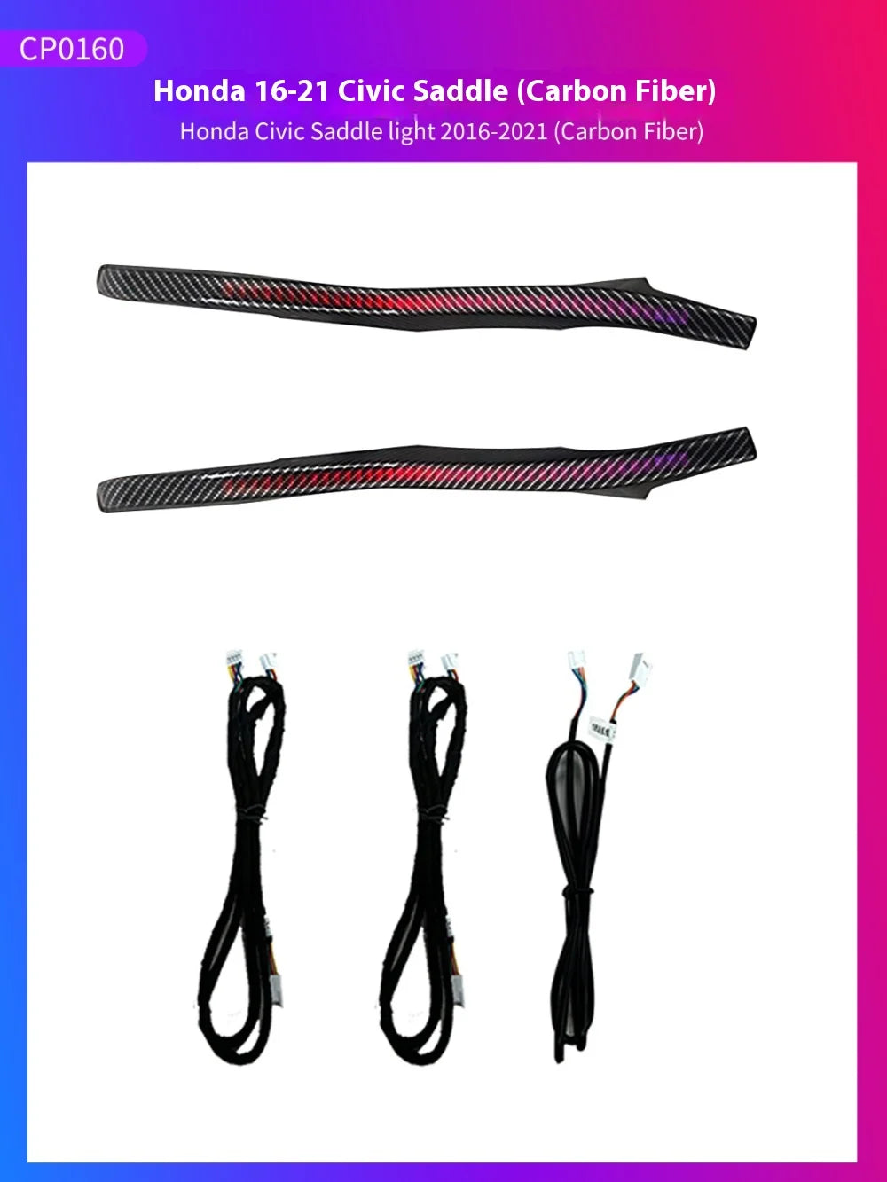 LED Car Inner Ambient light for Honda Civic 2016-2021 OEM Design Dynamic Ambient Lamp Original Car 1:1 Mold Kit APP Control