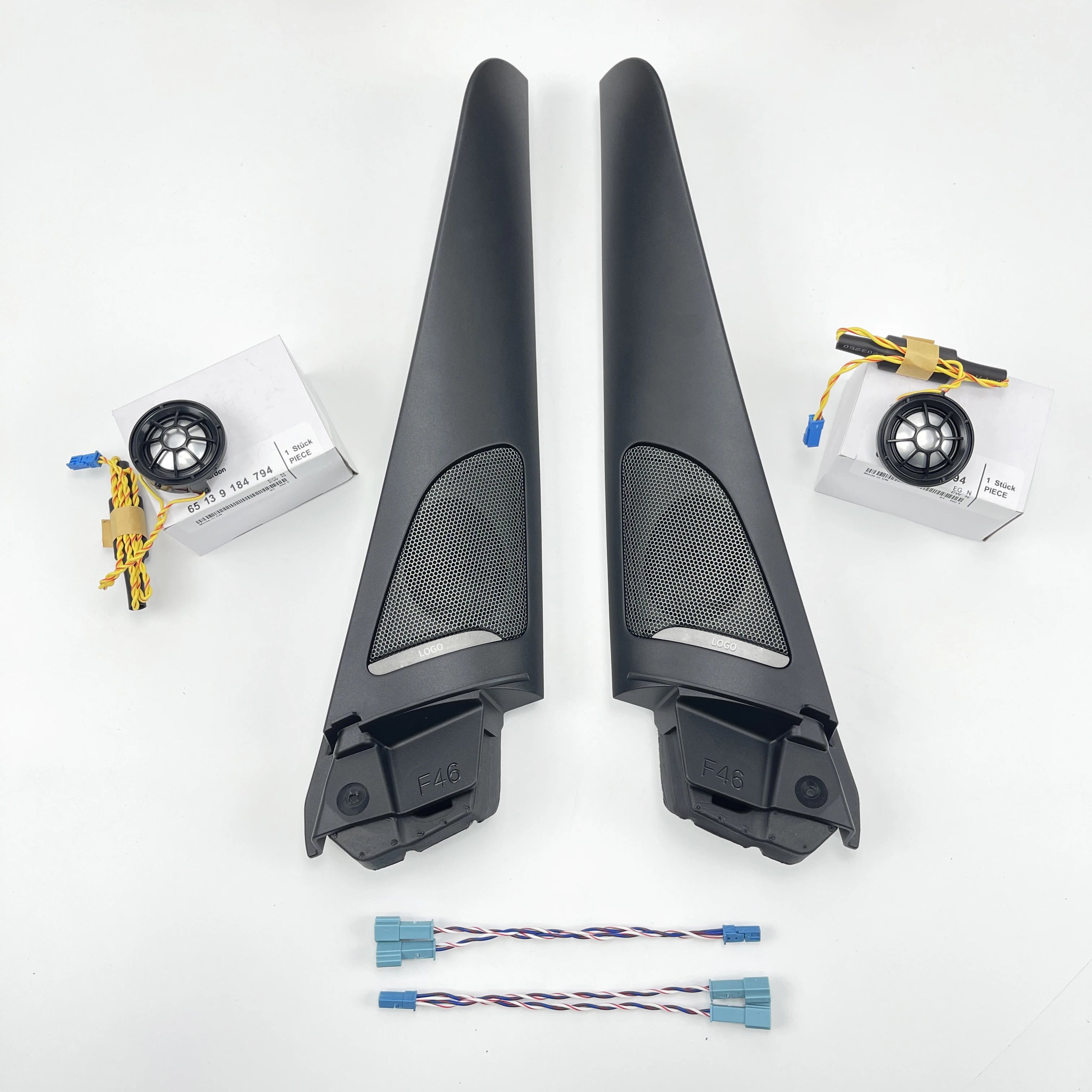 Car Front Door Tweeter Cover Speaker For BMW F45 F46 2 Series Bass Loudspeaker Horn 4.5 Inch Midrange High Power Subwoofer