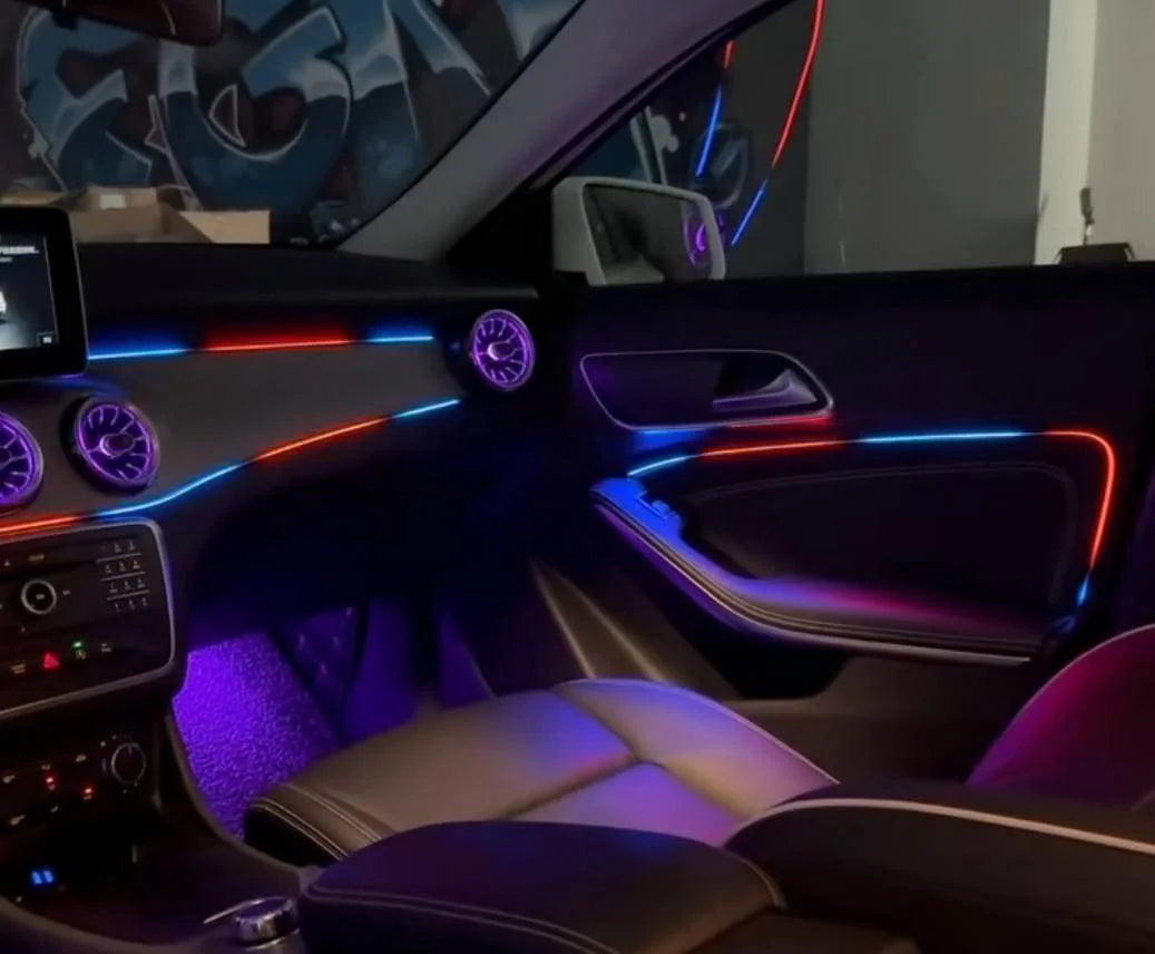 Interior Air Vent Outlet Symphony Car Ambient Light For Mercedes-Benz GLA W156 CLA W117 A-class W176 B-calss W246 2013-2019