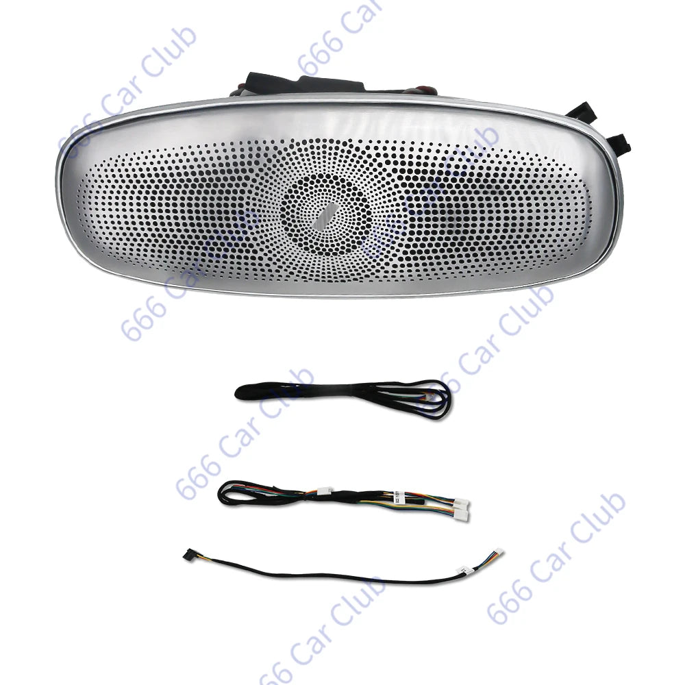 64 Colour Car Roof Ceiling LED Speaker For Mercedes Benz W222 W213 W205 W167 X253 C/E/S Glasses Case Rotating Tweeter Sound Horn