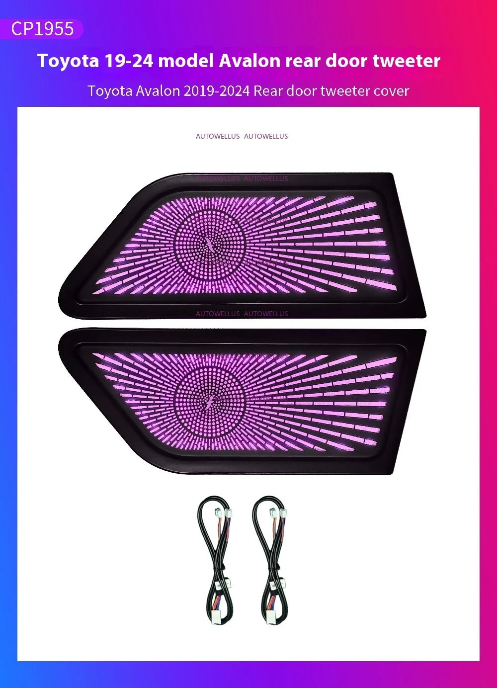 LED Car Ambient light For Toyota Avalon 2019-2025 Star Rain Rainbow Kit Dynamic Ambient Lamp Original 1:1 Mold Kit APP Control