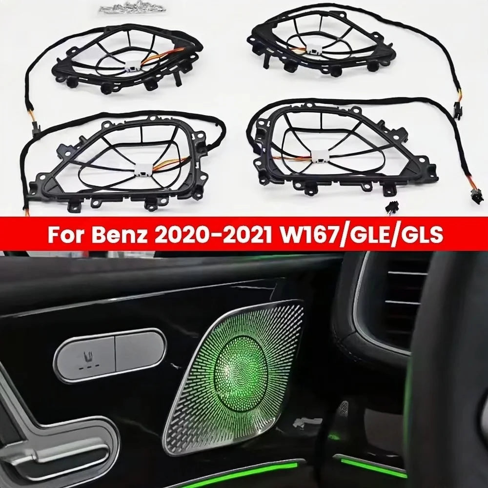 64 Colour LED Roof Ambient Light for Mercedes Benz  GLE GLS W167 GLE53 GLS63 2020-2025 Car Roof Panoramic Skylight Ambient Refit