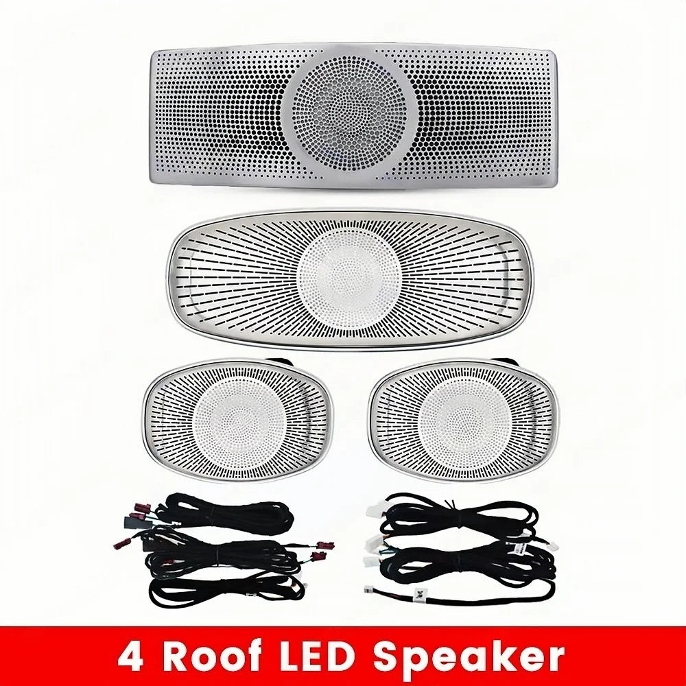 7/64 colors For Benz W222 S-Class S400 S450 Ambient Light 4D Rotary Speaker Atmosphere Lamp Air Vent Tweeter Car Interior Light