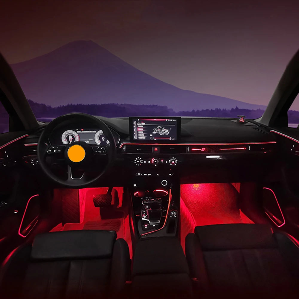 For Audi A4 S4 A5 S5 B9 2016-2025 Center Console Dashboard Ambient Light LED Strip Decorative Lamp