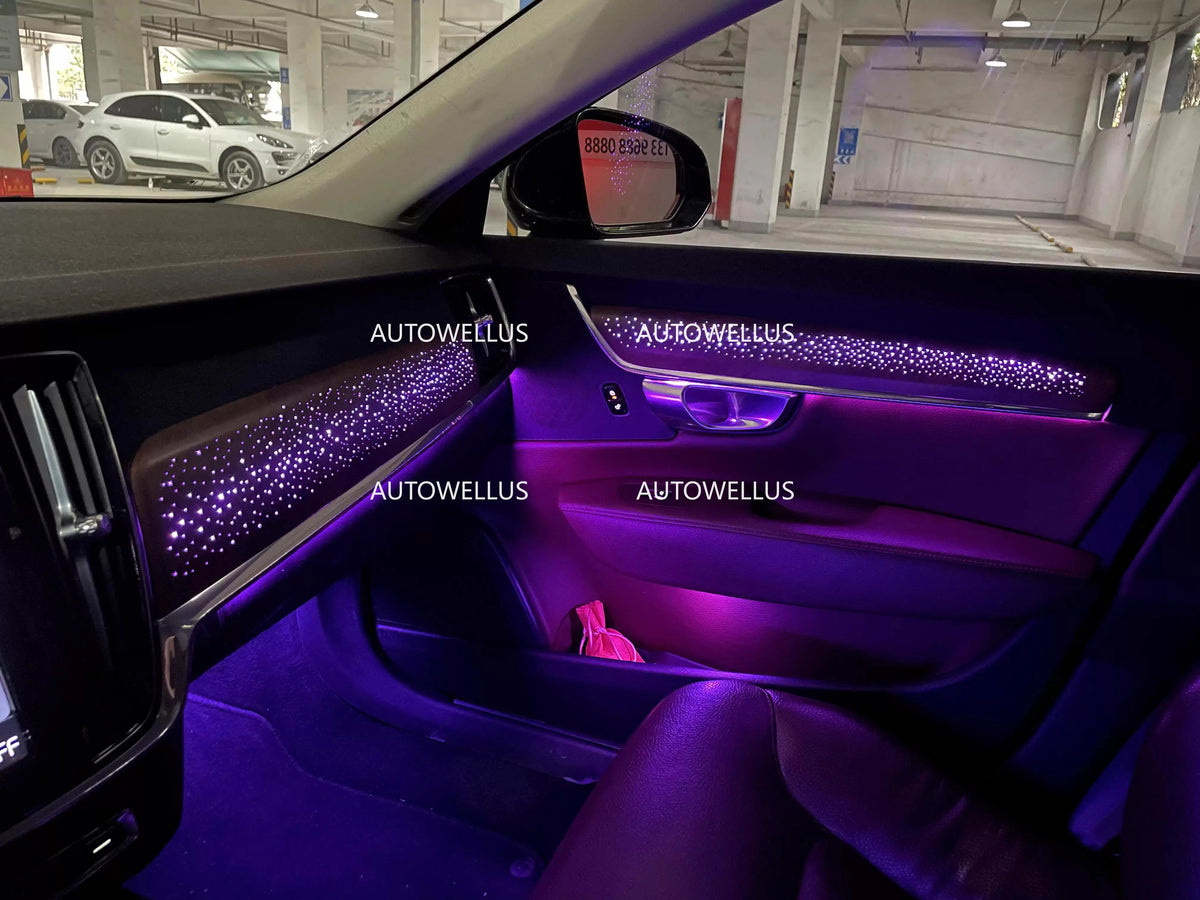 Car LED Interior Light Kit for Volvo S90 2017-2025 Models 64-color Symphony Starry Sky Ambient Light Decorative Accessories