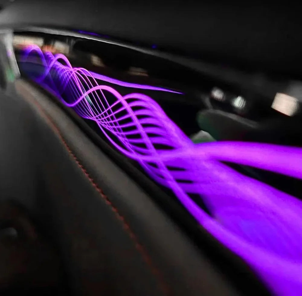 Upgraded 64 Ambient Light Car Interior Dynamic LED Symphony Atmospheric Light Kit for Lexus RX 2016-2022 Models