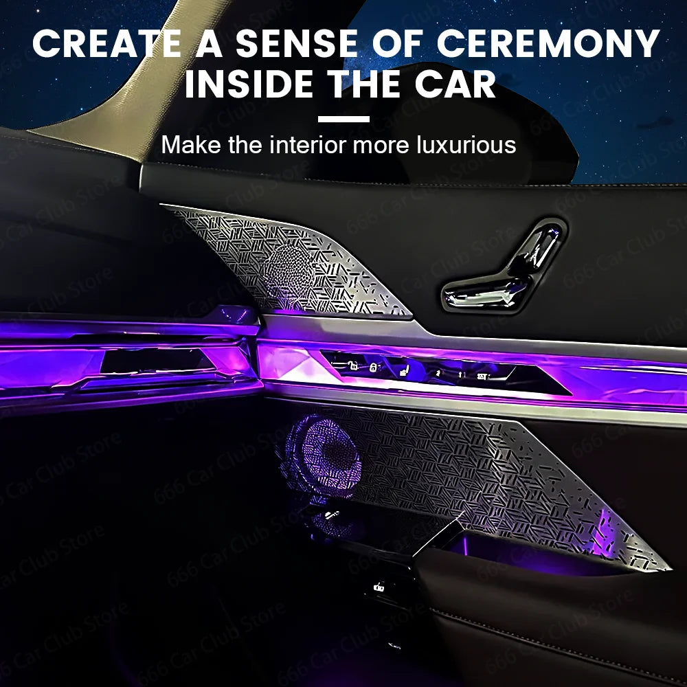 11 Colors LED Speaker Cover for BMW New 7 Series G70 I7 - Enhance Your Car's Audio Cover Ambient lighting ﻿