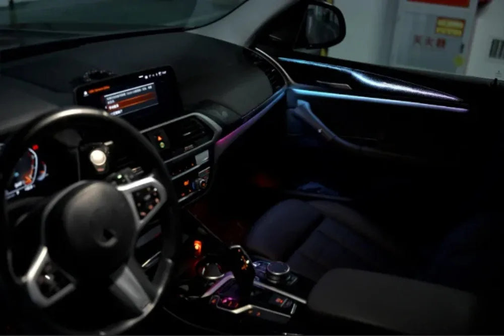 Dynamic Car Ambient Light for BMW X3 X4 G08 G02 2018-2024 64 Colors Auto Interior Atmosphere Lighting Decoration Kit