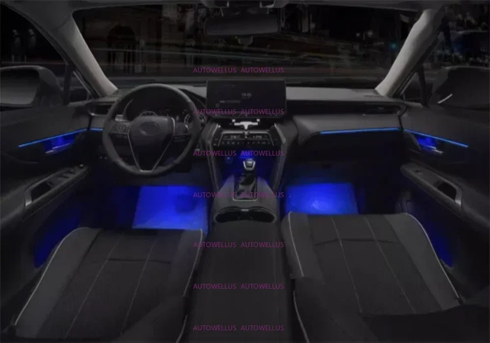 Interior Light Upgrade For Toyota HARRIER/VENZA 2022-2025 LED Ambient Light Carved Illusion Atmosphere Light button APP control