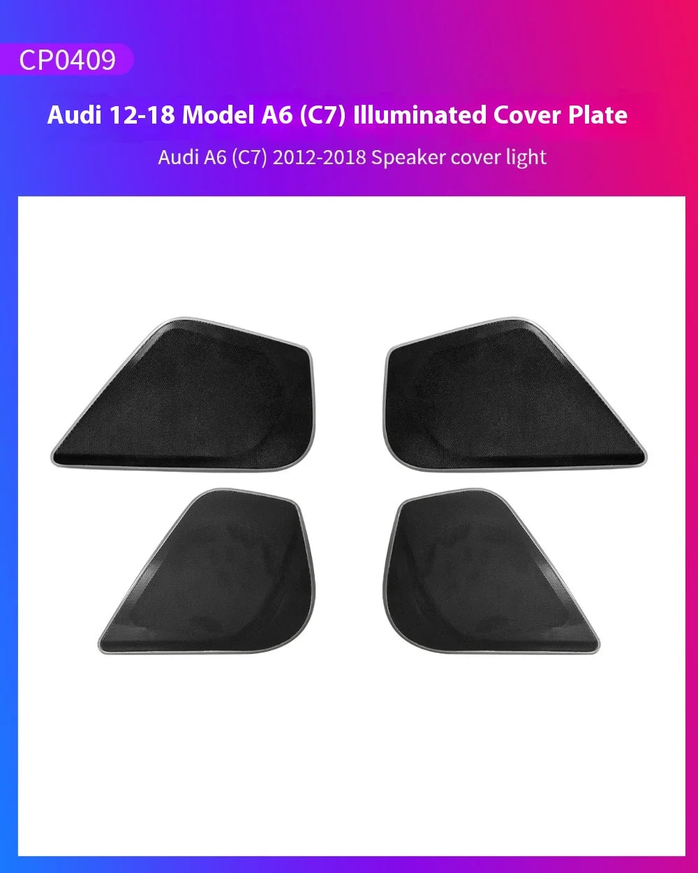 Automotive Inter LED Ambient Light  For Audi A6 C7 RS6 2012-2018  64 color dynamic Atmosphere door Panel Lights  APP control
