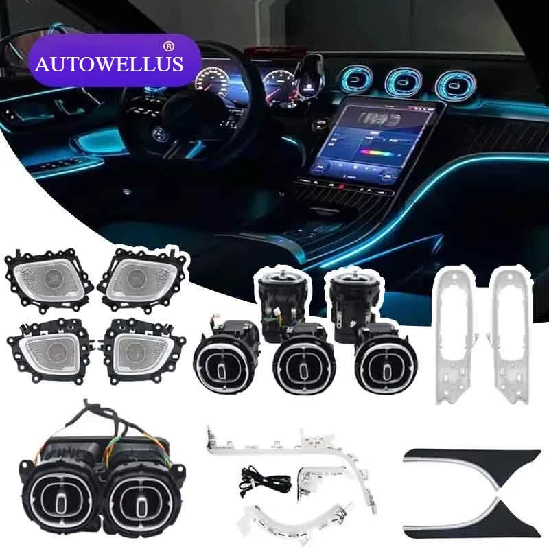 for Mercedes-Benz GLC X254 64-Color Stylish Car Ambient Light Interior Atmosphere Lighting Kit Interior Atmosphere Lighting