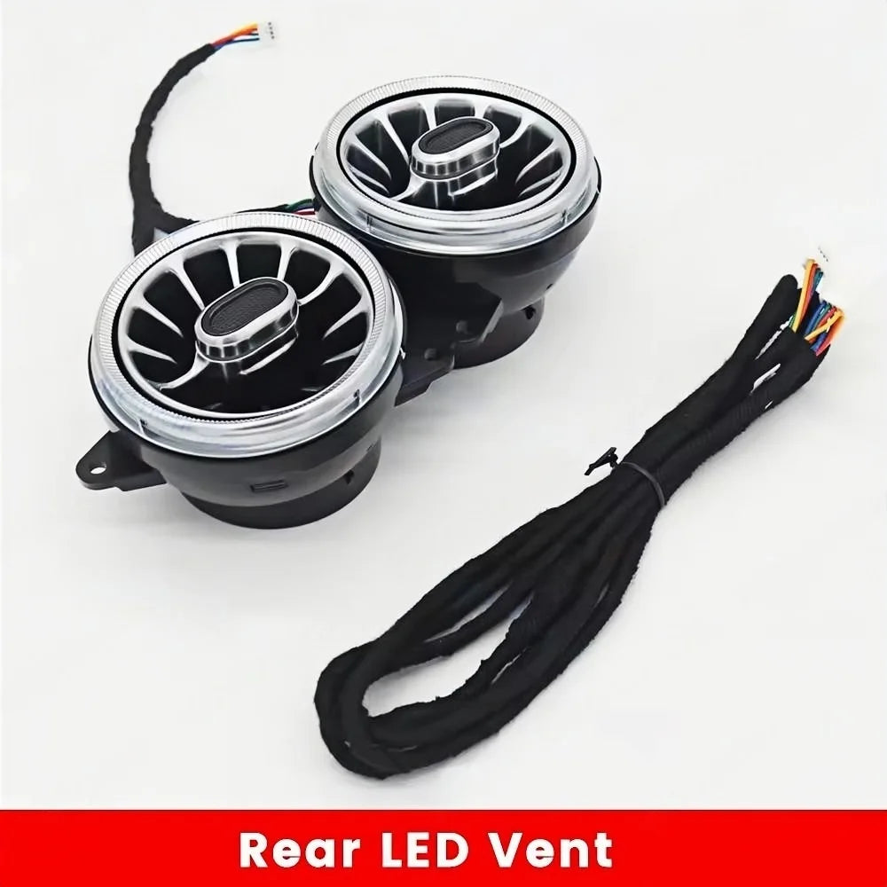 7/64 colors For Benz W222 S-Class S400 S450 Ambient Light 4D Rotary Speaker Atmosphere Lamp Air Vent Tweeter Car Interior Light