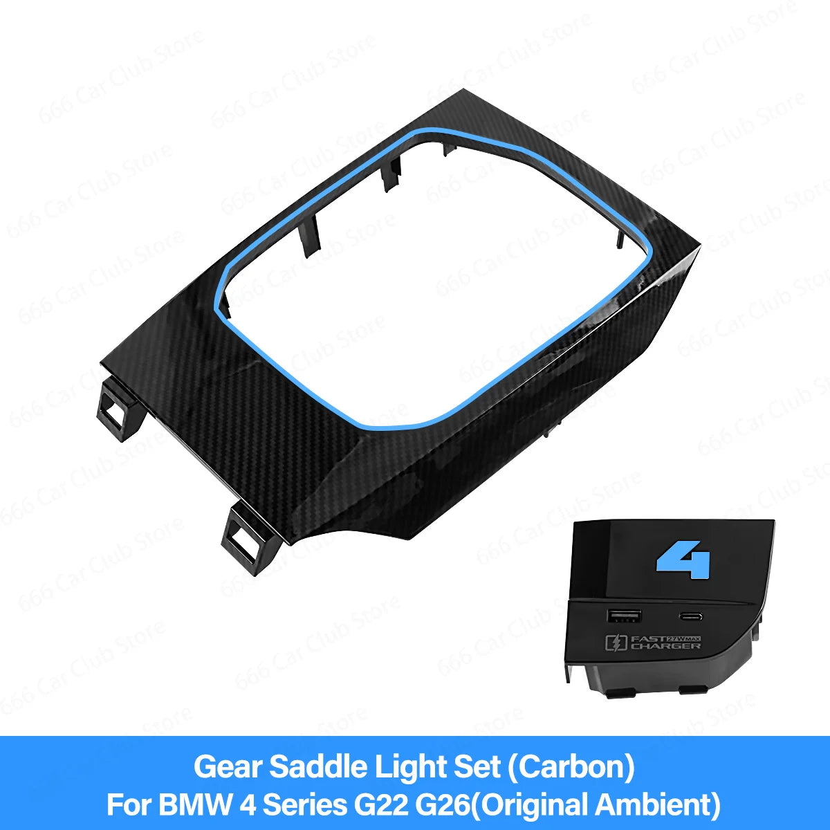 Center Console Saddle Light Panel Ambient Lighting For BMW 3 Series G20 4 Series G22 G26 G28 Interior Upgrade
