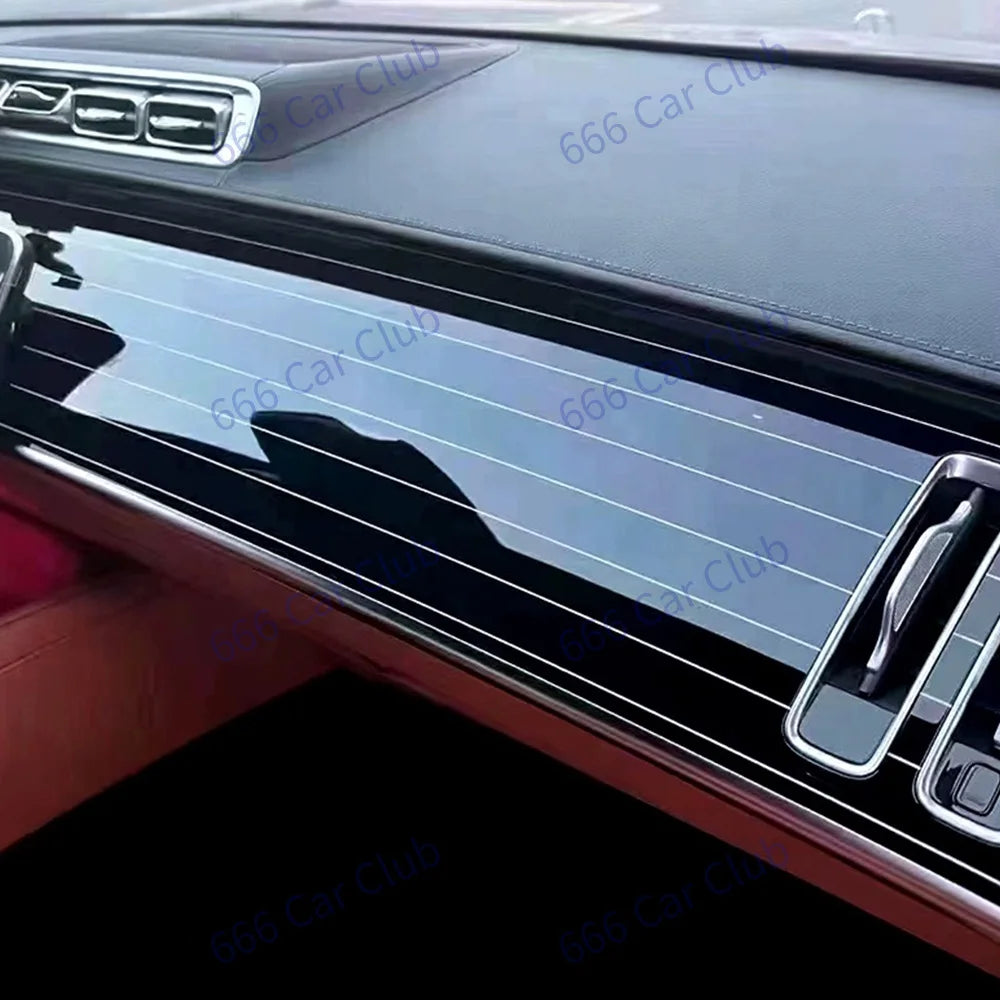 Car Interior Decorativea Panel For Mercedes Benz W223 S450 S500 S480 S Class Maybach Car Door Instrument Piano Paint Style Cover