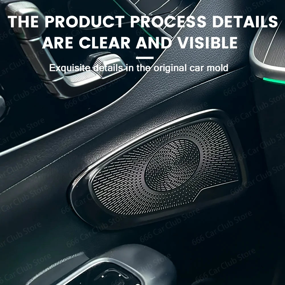 No Light Audio Speaker Door Loudspeaker Panel Cover Compatible with Mercedes Benz GLC X254 C Class - Vehicle Interior Accessory