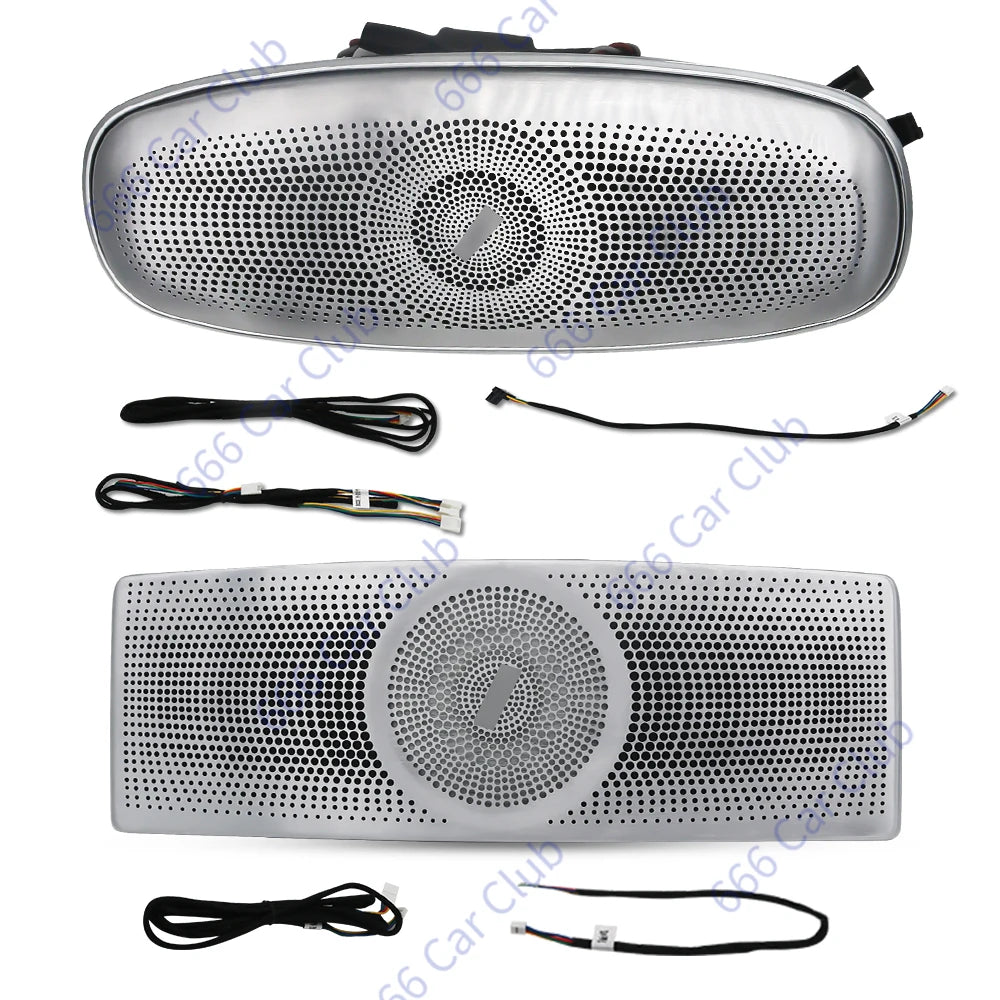 64 Colour Car Roof Ceiling LED Speaker For Mercedes Benz W222 W213 W205 W167 X253 C/E/S Glasses Case Rotating Tweeter Sound Horn