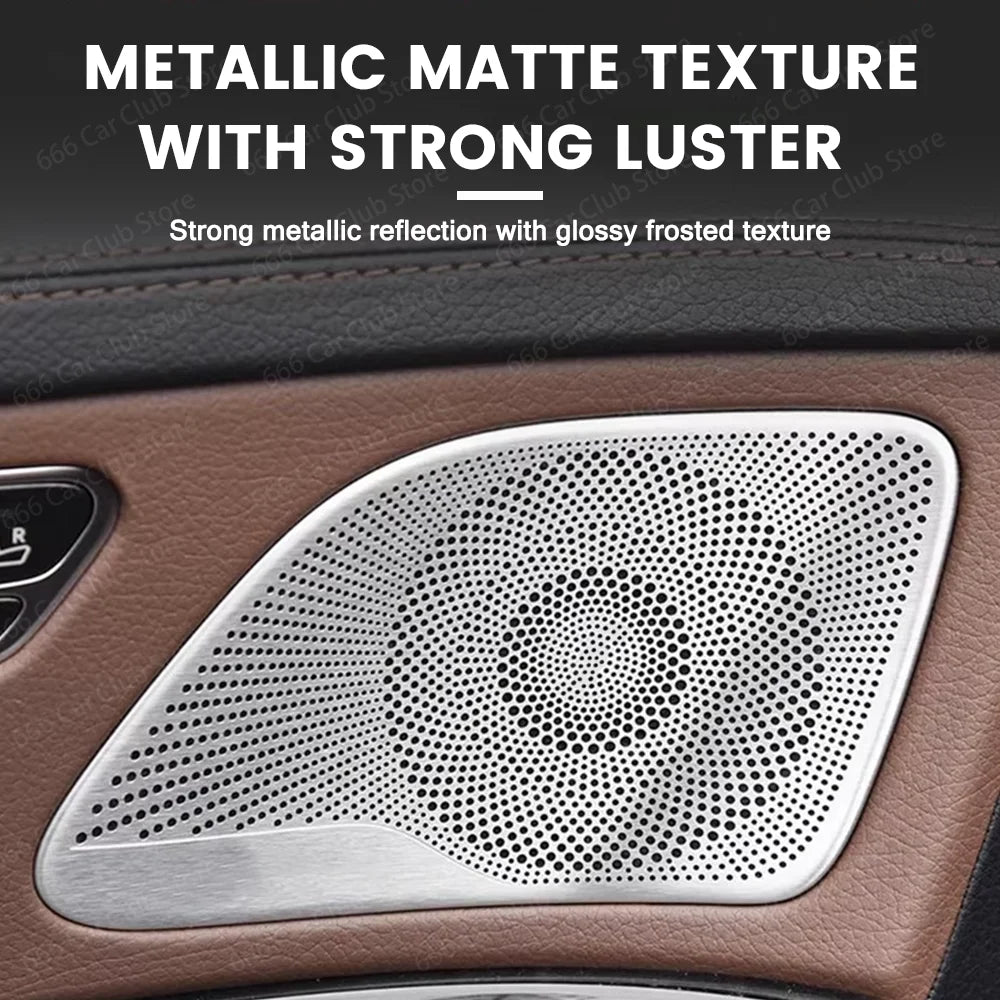 Mercedes Benz S Class W222 2014-19 No Light Door Audio Speaker Panel Trim Cover Car Part Accessory