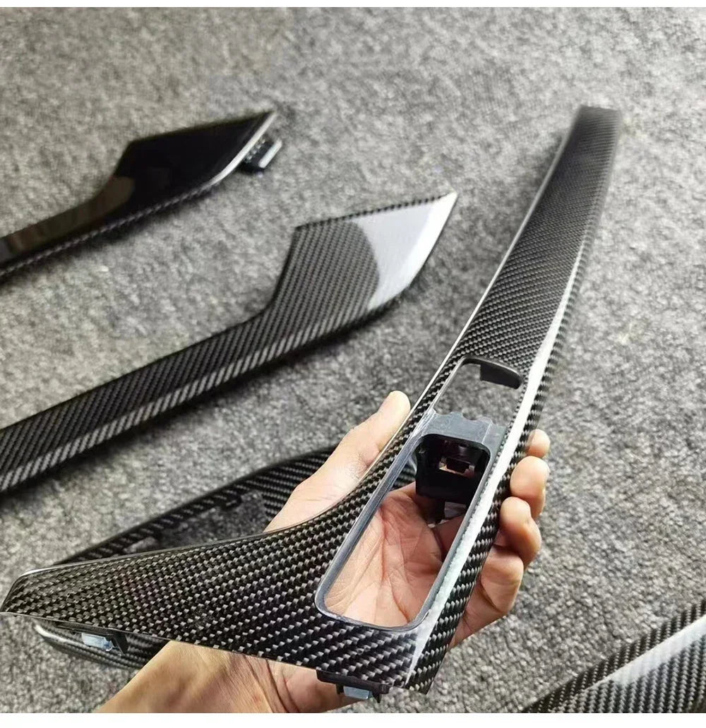 Auto AccessariesCarbon Fiber Sport Style Interior 7-piece Set For Audi B9 PA A4 A5 S4 S5 2017-2022 Interior Decorative Panel Str