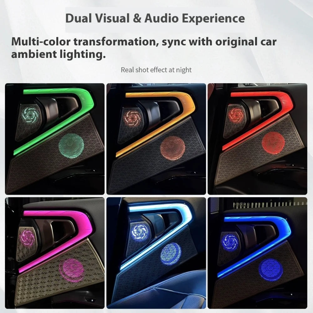 NEW For BMW X3 G45 G48 2025 Speaker Covers Grille Decorative Atmosphere Lamp Car Luminous Tweeter Treble Speaker Panel Refit