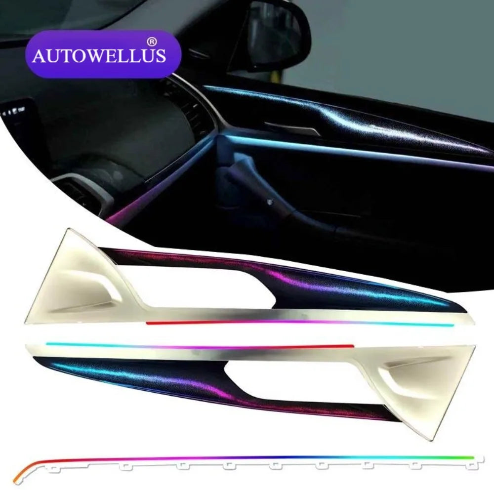 Interior Atmosphere Lighting 64 Color for BMW 2018-2024 X3 X4 G08 G02 Car Ambient Light Auto Accessories Interior Decoration