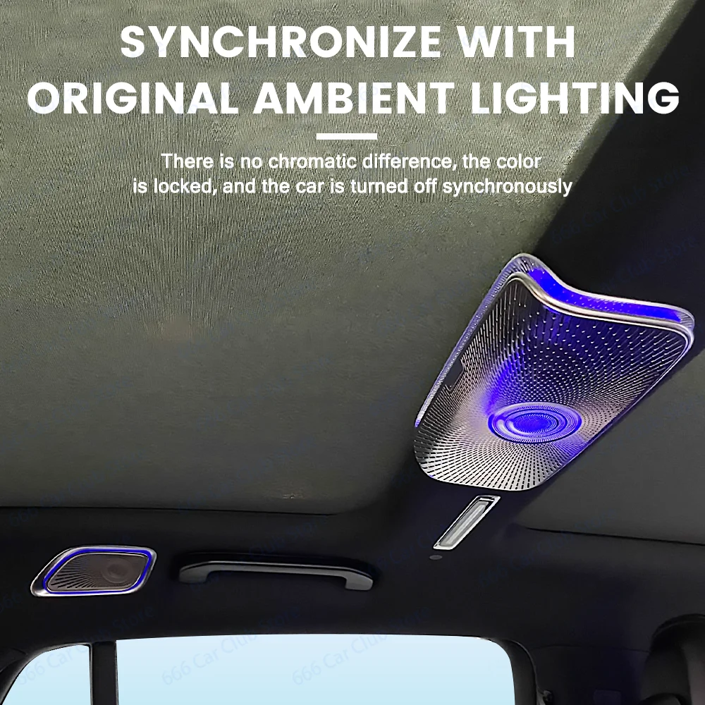 Original 64 Colours Car Roof Surround Speaker For Mercedes-Benz C-Class W206 X254 GLC Car LED Speaker Cover 3 Piece Set Part