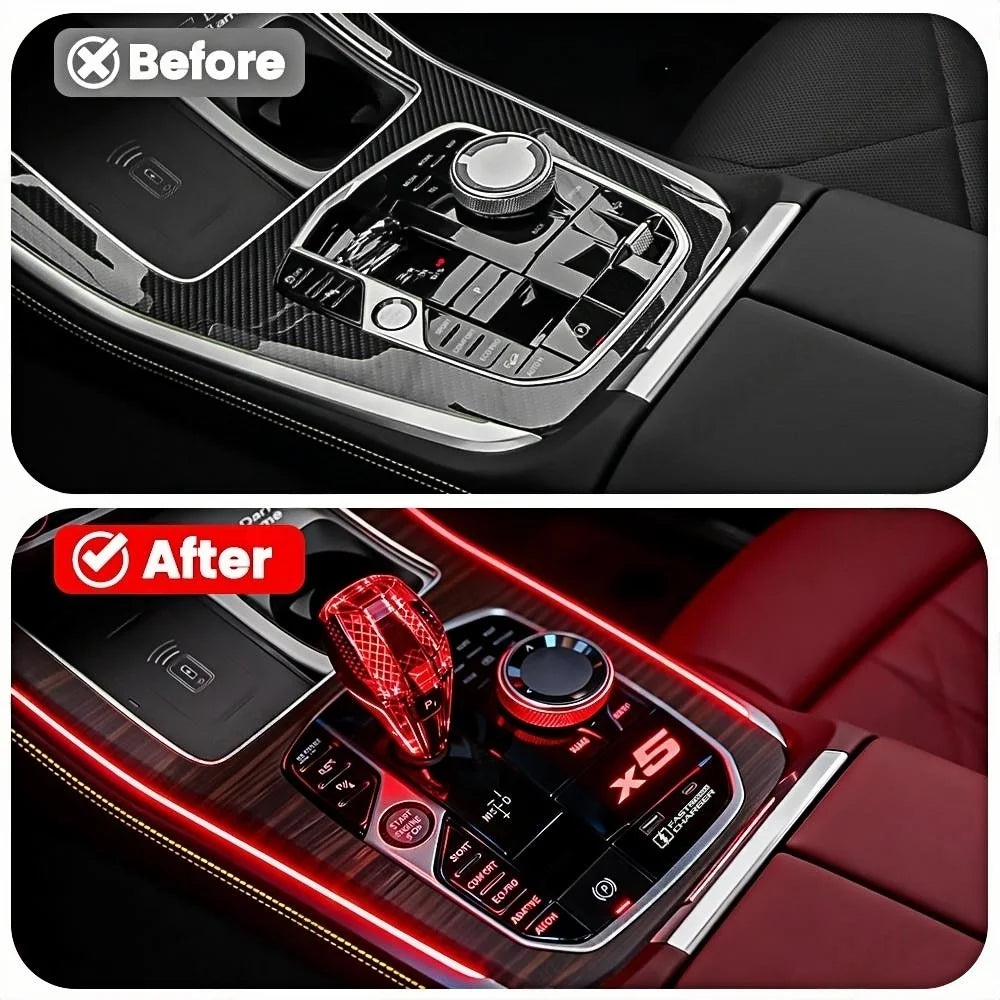 LED 11 Color Ambient Light Center Console Docking Station For BWM 3/4Series G20 G22 G26 G28 X3 X4 X5 Car Lnterior Modification
