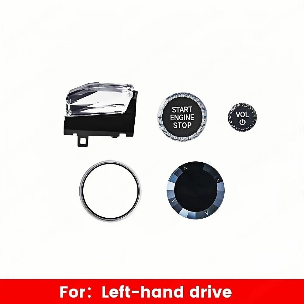 RHD Crystal Gear Paddle Shifter Lever Knob For BMW 2 3 4 Series G20 G21 G22 G26 G28 X5 X6 X7 Engine Start Button Kit 4pcs