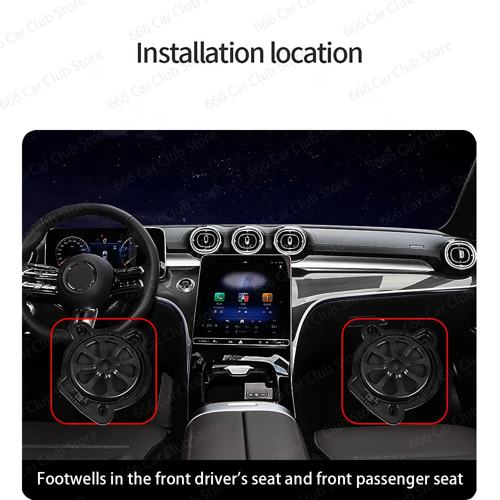 Subwoofer Speaker 8 inch Bass Horn For Mercedes Benz New C Series W206 X254 GLC High Quality High Poweraudio Loudspeaker