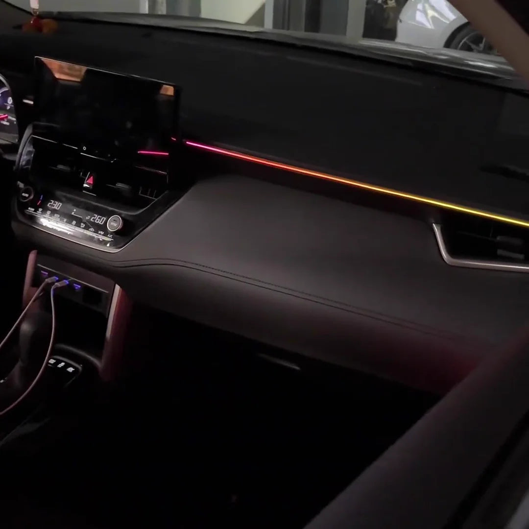 Upgrade Car Interior LED LHD/RHD Colorful Lights 64-color Ambient Lighting Kit For Toyota COROLLA CROSS 2022-2025