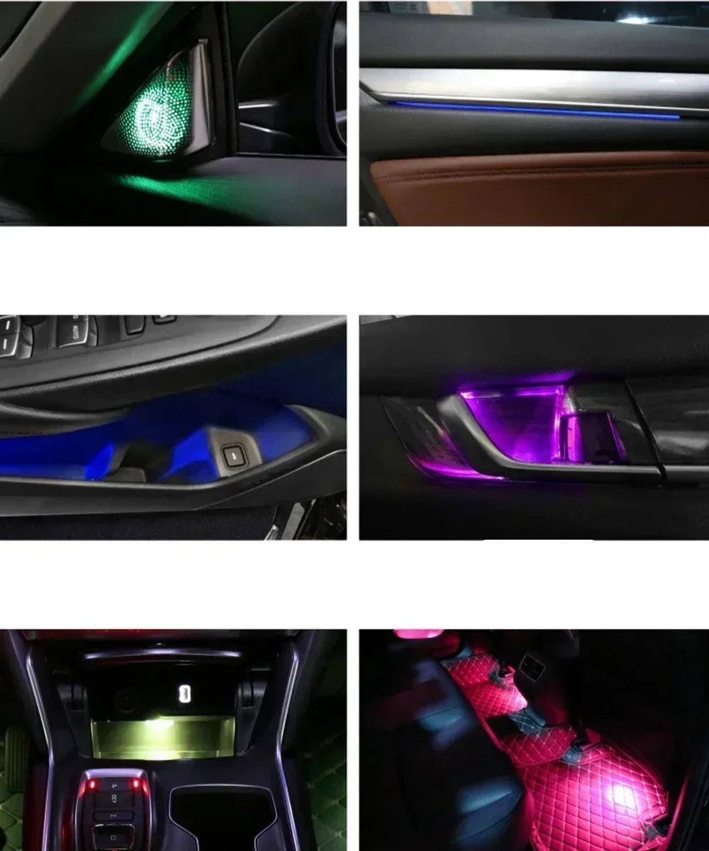 Auto AccessariesCar Led Light Atmosphere Light Strip Dynamic Mold Lamp Interior Ambient Lighting For Honda Accord 2018+Tweeter M