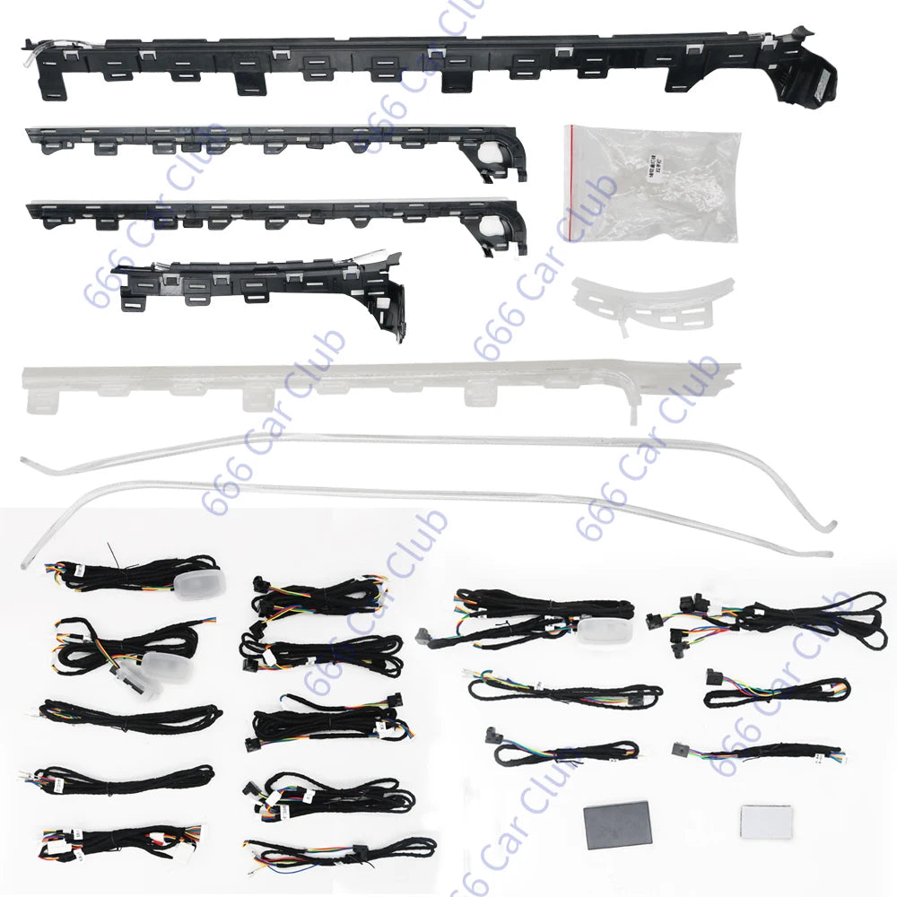 64 Colours Ambient Light For Mercedes Benz W177 W118 W247 A/B/CLA/GLA/GLB Class RGB LED Air Vents Car Door Seats Decorative Lamp