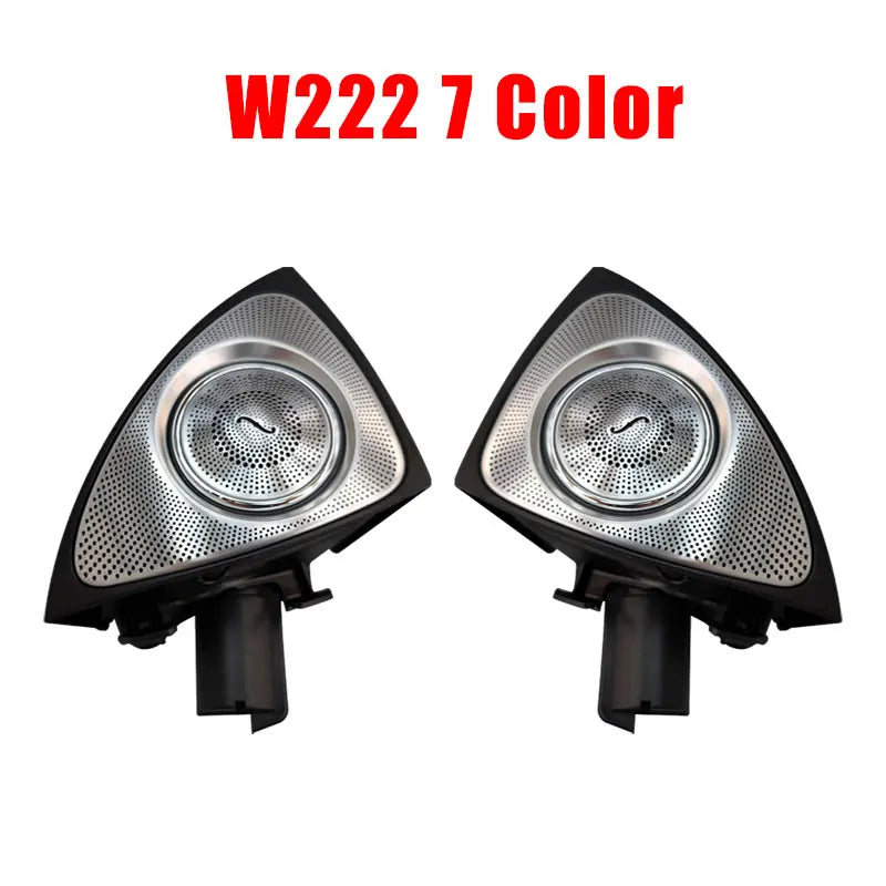 64 Color 3D Rotating Tweeter For Mercedes Benz C GLC E S W205 W213 W222 X253 W177 RGB LED Light Car Speaker Horn Refit