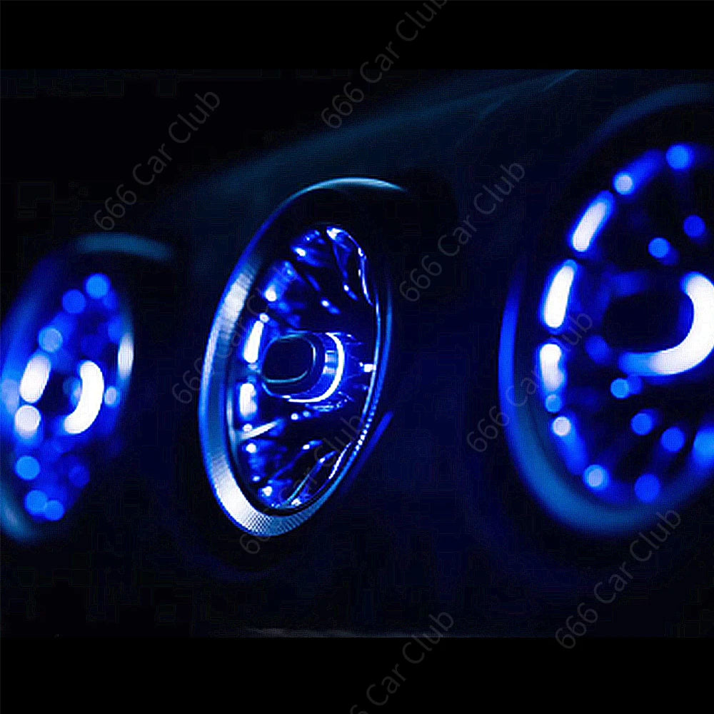 256 Colour LED Vent Decorative lamp For Ford Mustang 2015-2023 Bluetooth APP Control Car Air Turbine Outlet Nozzle Ambient light
